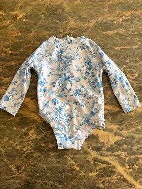 Edgehill Collection Floral One-Piece Swimsuit - 12/18
